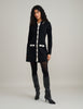 Black Contrast Knitted Mini Dress